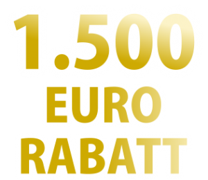 1500 Euro Rabatt